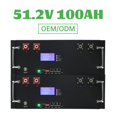 Rack Mounted  Battery Pack 51.2V 100AH